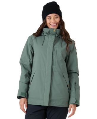 Женская куртка Roxy модели Billie с капюшоном, на молнии, средней длины