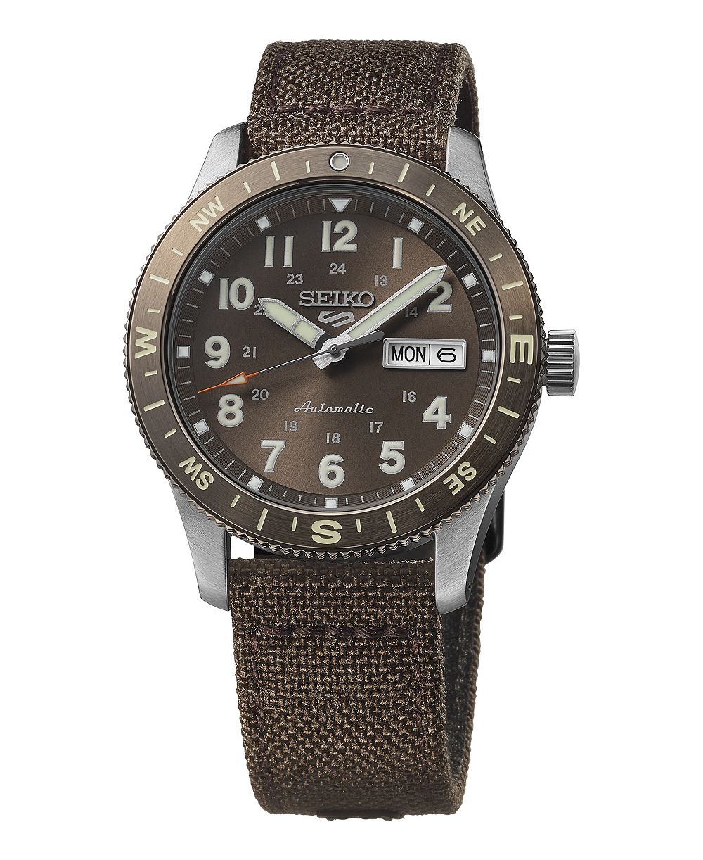 Seiko мужские спортивные автоматические аналоговые часы для полевых условий, водонепроницаемость до 100 метров, 41 мм
