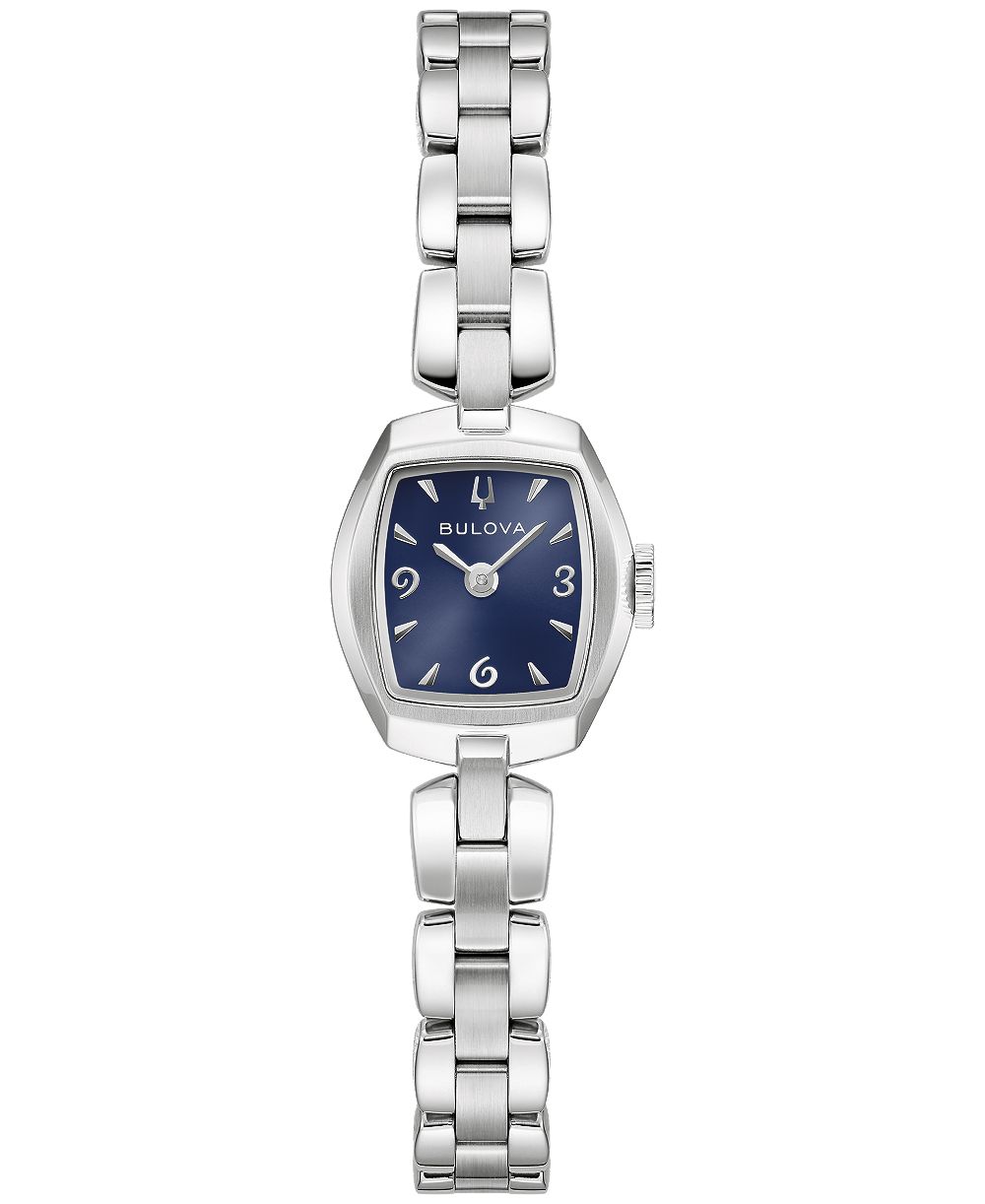 Bulova Женские часы Goddess of Time Jackie Silver-Tone Stainless Steel, 18mm
