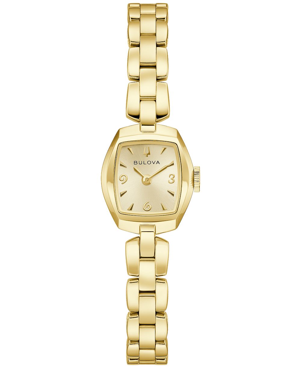 Bulova Women's Goddess of Time Jackie Gold-Tone Stainless Steel Bracelet Watch 18mm