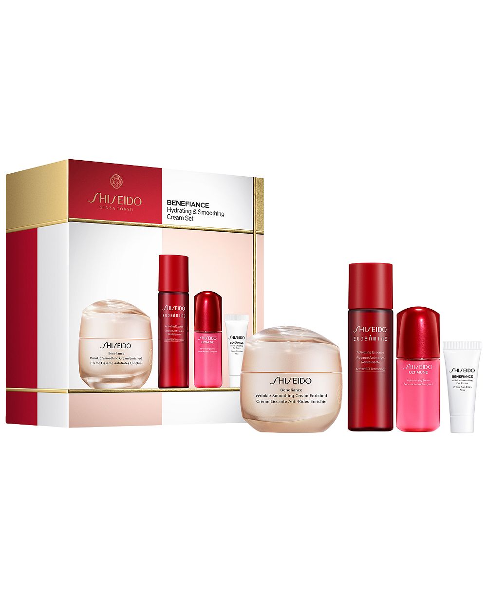 Shiseido набор из 4 кремов Benefiance увлажняющий и разглаживающий