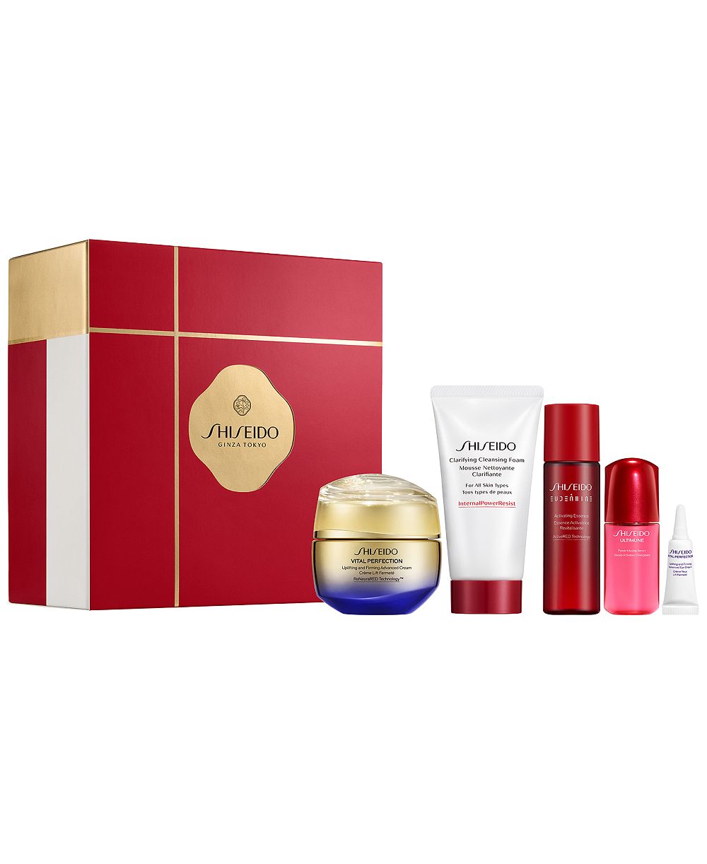Shiseido набор из 5 средств Vital Perfection Advanced Lifting & Firming Cream