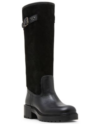 Steve Madden Women's Ramble Wide-Calf Lug Sole Riding Boots