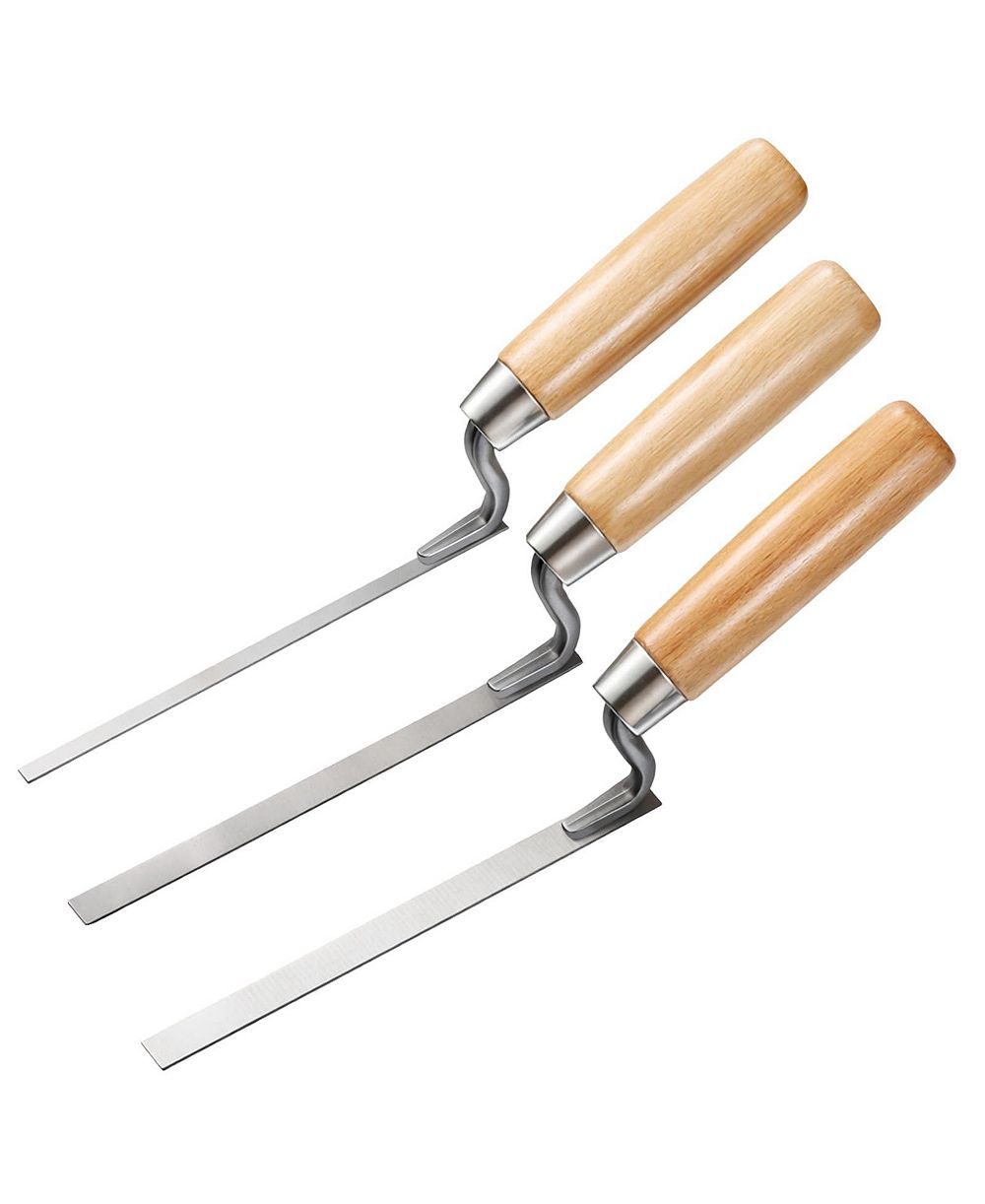 XDOVET Tuck Pointing Trowel Set Wood Handle Masonry Tools