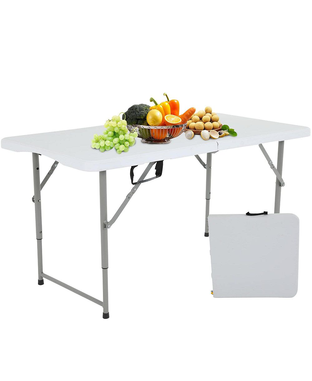Складной стол AOFAR 4 Feet Heavy Duty Plastic Utility Indoor Outdoor Party Dining