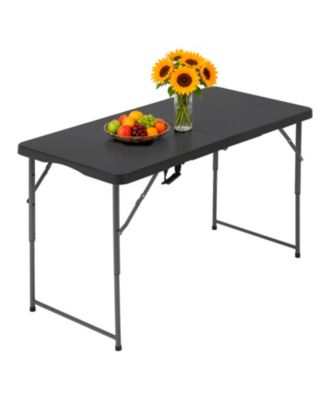 AOFAR 4 Feet Folding Table Portable Plastic Carry Handle Camping Outdoor
