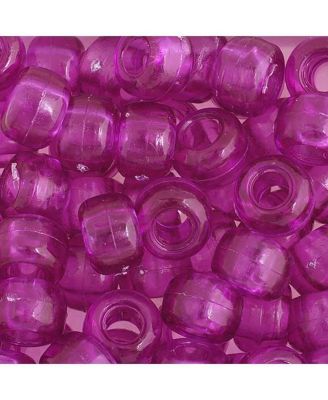 Прозрачные мини пластиковые бусины John Bead Amethyst для создания украшений, 1000 шт.