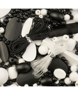 John Bead деревянные бусины для творчества 90g с эластичным нейлоновым шнуром