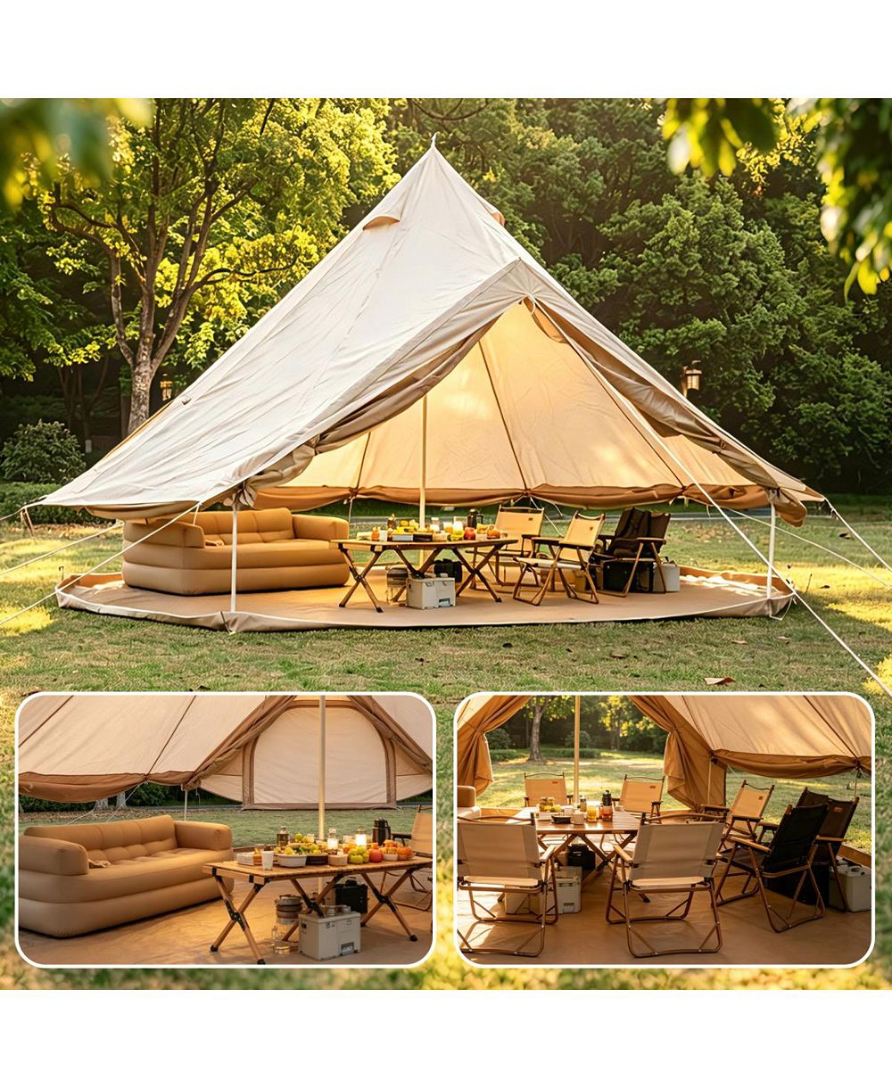 Семейный шатер Streamdale Furniture Oxford 13.1ft с отверстием для печи - 4-сезонный шатер для глампинга