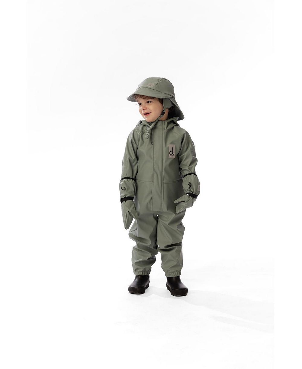 Deux par Deux Унисекс детский комбинезон Rain One Piece Sage (12 M to 24 M)
