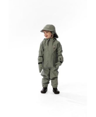Deux par Deux Унисекс детский комбинезон Rain One Piece Sage (12 M to 24 M)