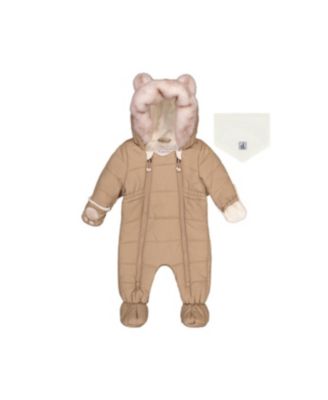 Детский комбинезон Deux par Deux Unisex One Piece Snowsuit for Car Seats Taupe