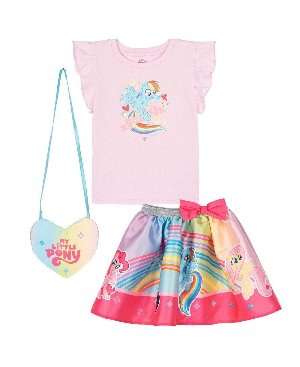 Комплект из юбки и топа My Little Pony для девочек с сумкой