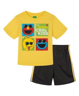 Sesame Street Little Boy's (5) Athletic 2-Piece T-Shirt and Shorts Set