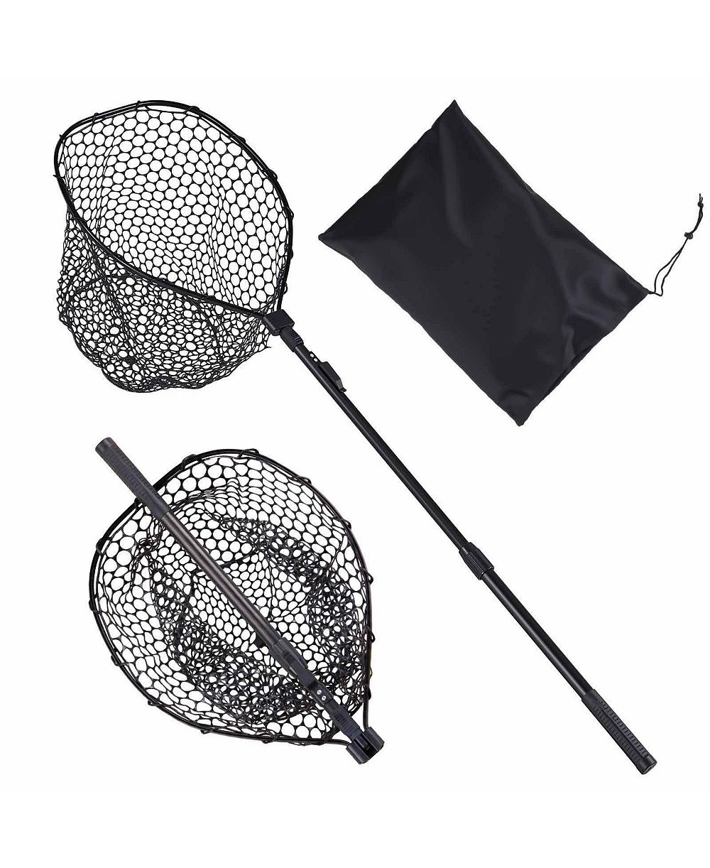 ZENY Fishing Net, Foldable Landing Nets with Telescopic Handle, Portable Lightweight and Stronger 6063 Aluminum Fish Gear,