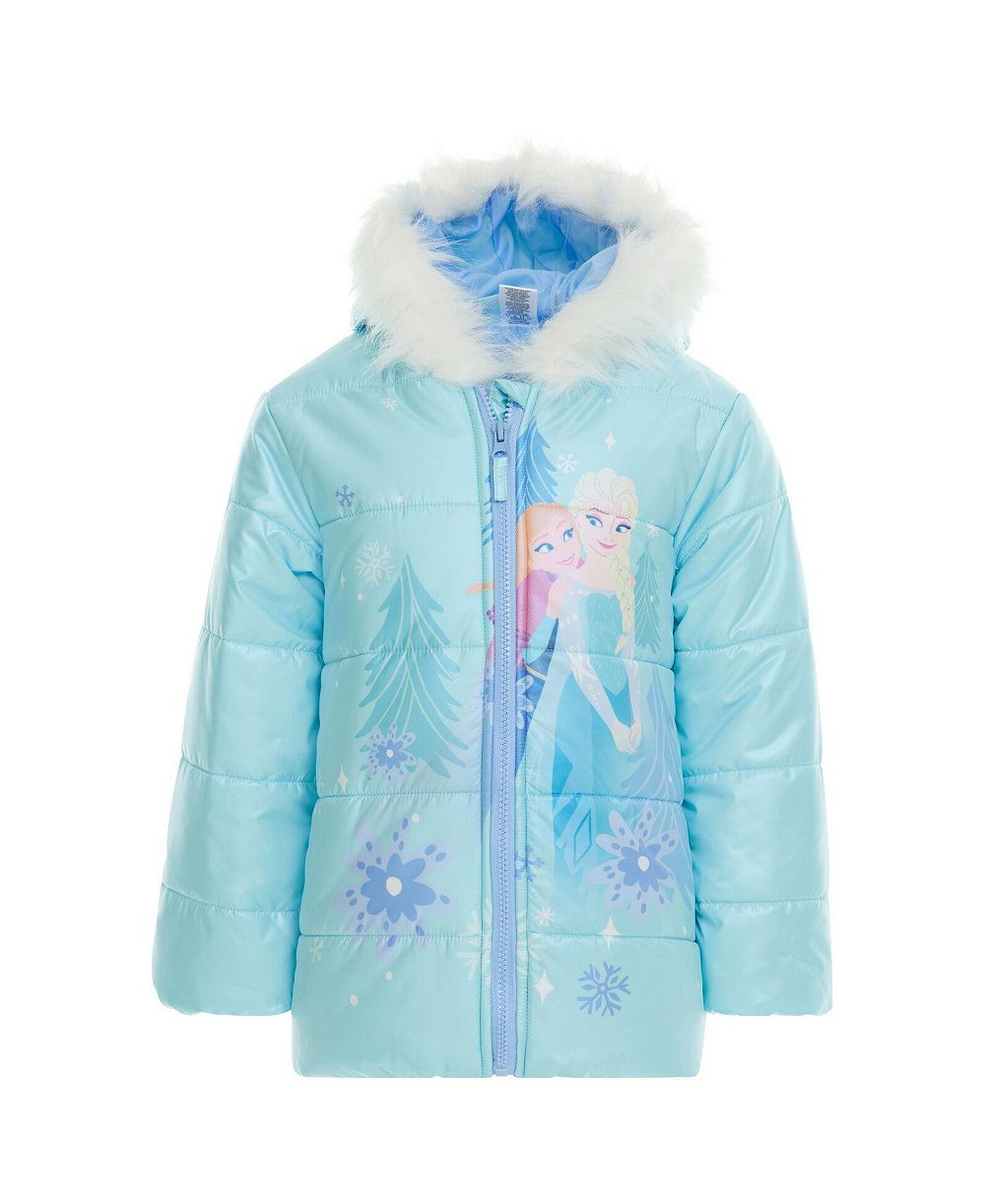 Детская дутая куртка Frozen Minnie Mouse с меховым капюшоном