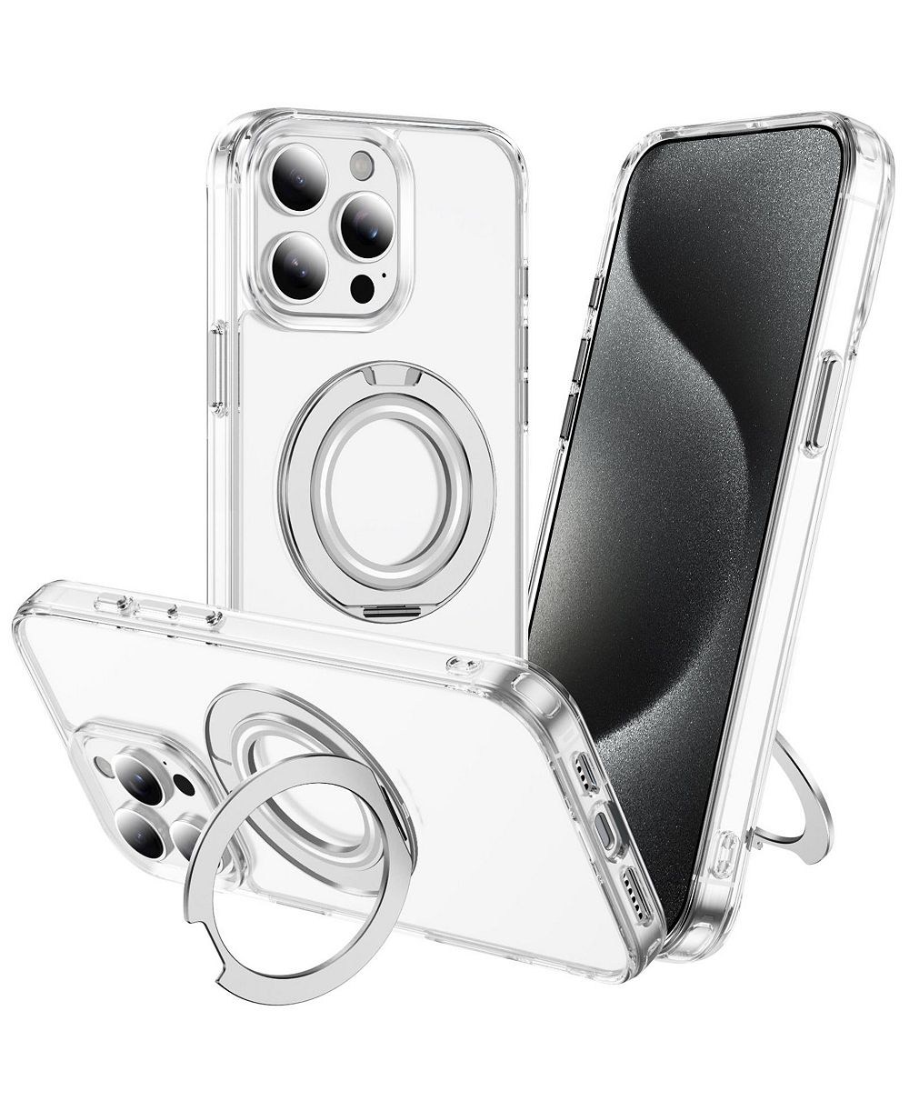 Alpha Digital чехол для iPhone 15 SERIES: магнитное кольцо-подставка, ударопрочный