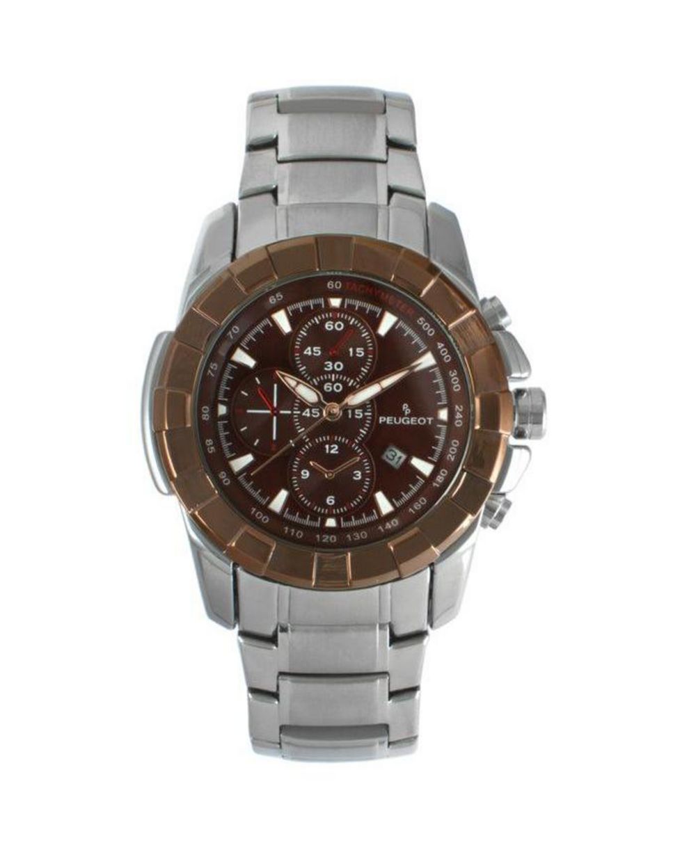 Peugeot Men's Decorative Chrono Sub-Dials Sports Watch with Calendar Window