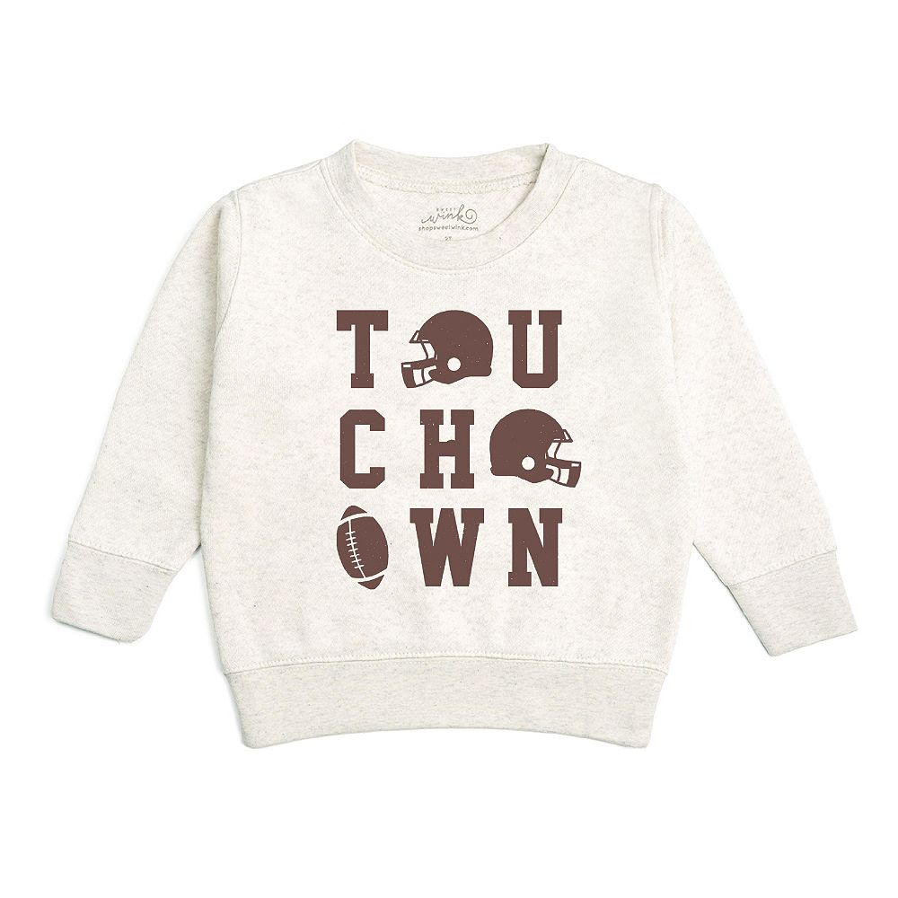 Sweet Wink Little Boys Touchdown Grid Sweatshirt