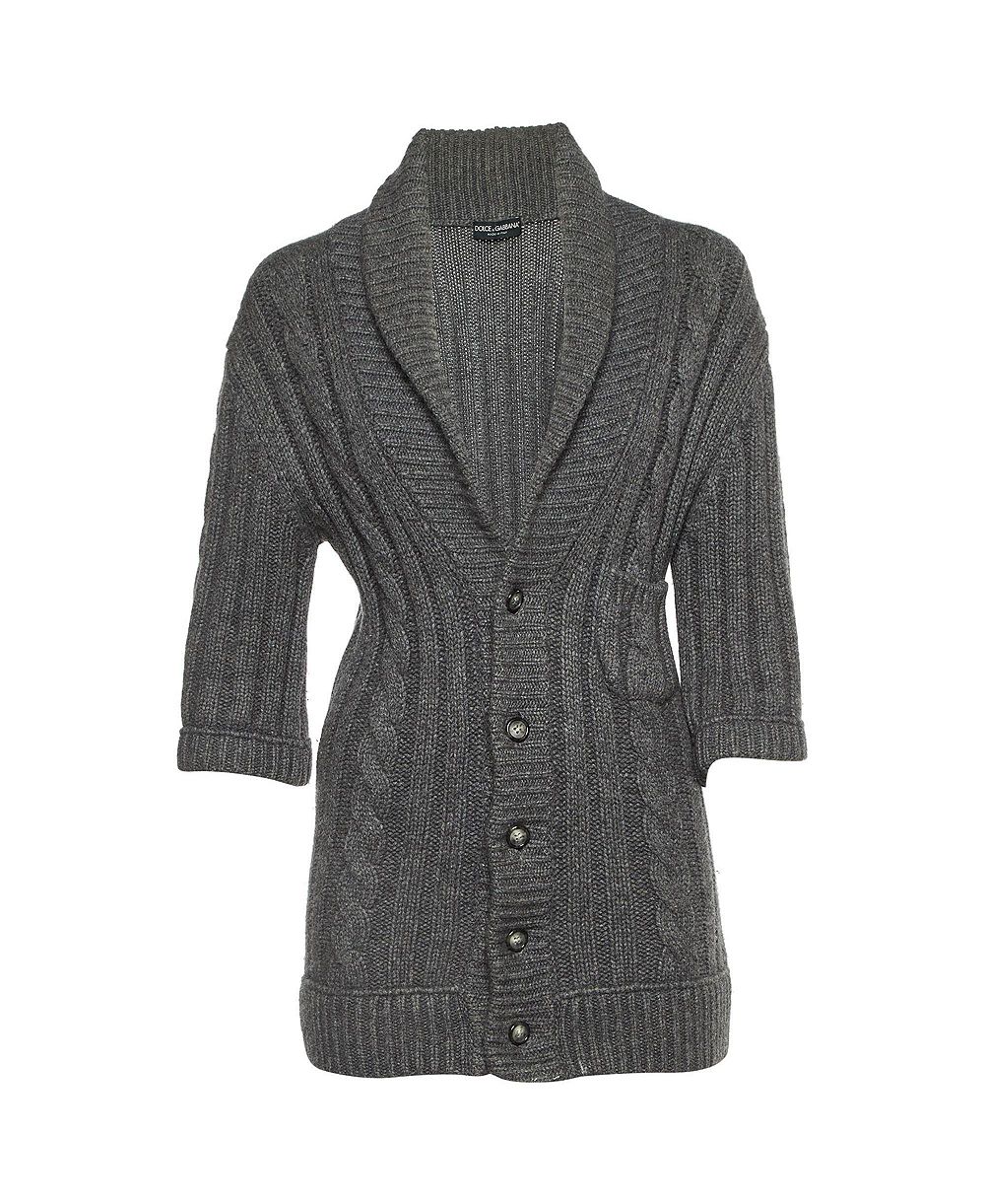 Pre-Owned Dolce & Gabbana Women's Chunky Knit Button Front Cardigan