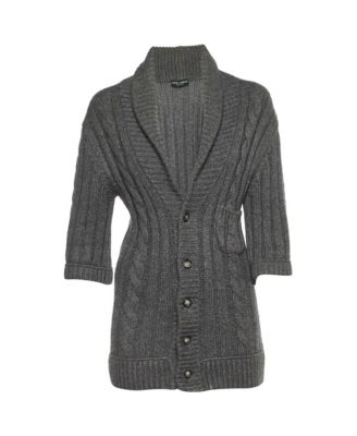 Pre-Owned Dolce & Gabbana Women's Chunky Knit Button Front Cardigan