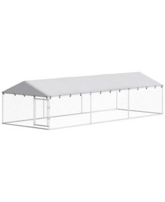 RUIE Outdoor Dog Kennel Dog Run for Large Dogs with Waterproof Roof
