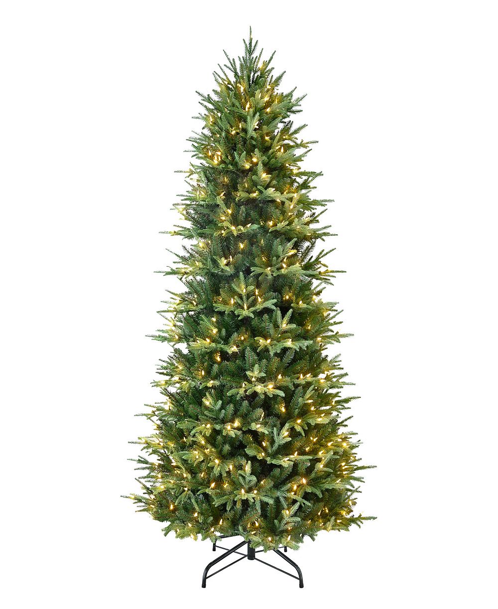 Puleo International 6.5" Pre-Lit Artificial Fraser Fir Slim Tree