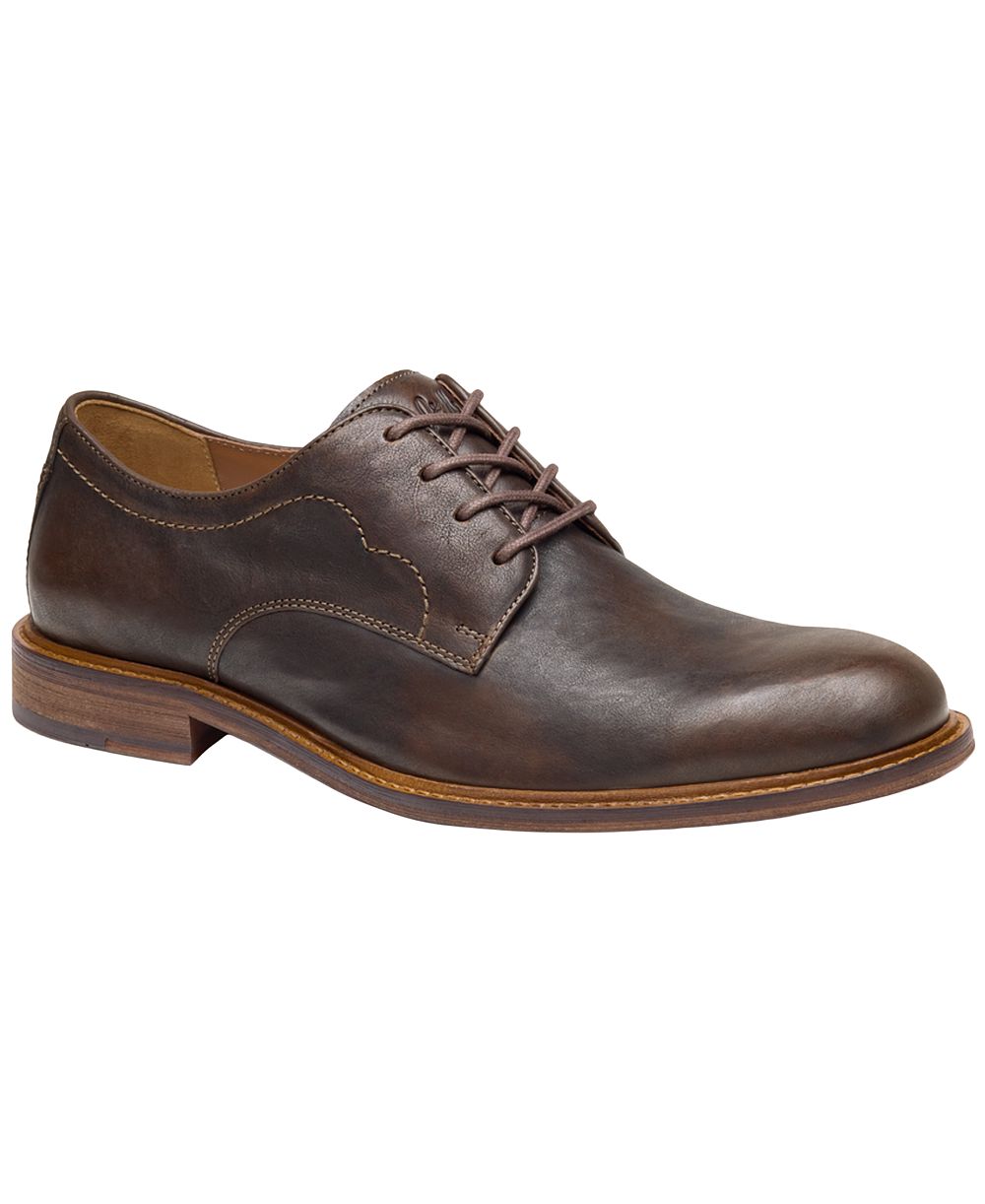 Johnston & Murphy Men's Ripley Plain Toe Lace-Up Leather Oxford