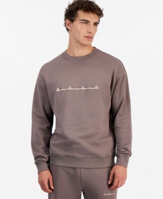 Мужской свитшот Hugo Boss Datrisweat свободного кроя с круглым вырезом и графическим принтом