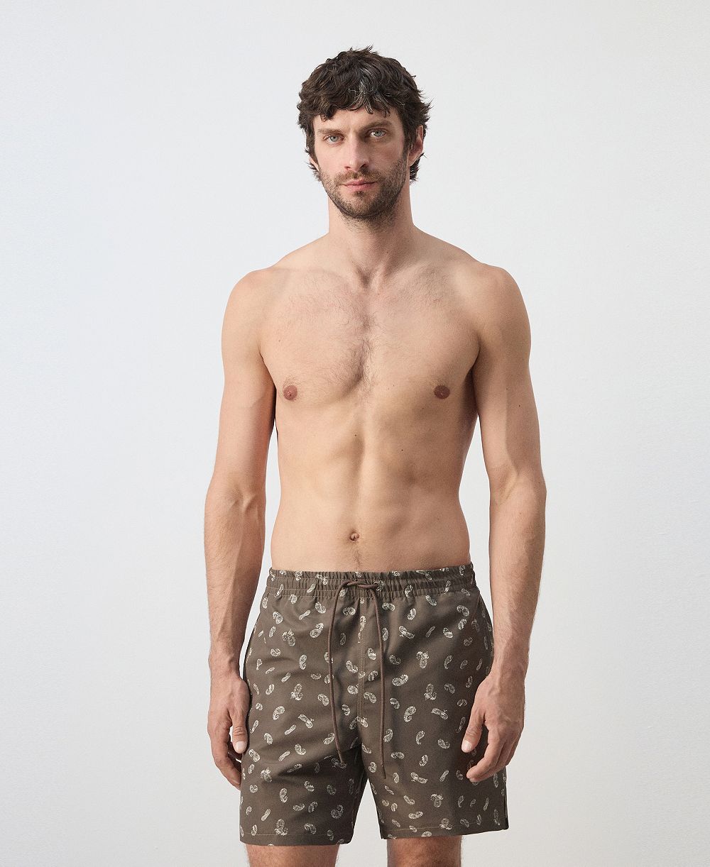Мужские плавки Mango Drawstring Printed Swimsuit