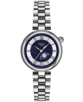 Женские кварцевые часы Tissot Desir Moonphase с серебристым тональным stainless steel браслетом, 29,6 мм
