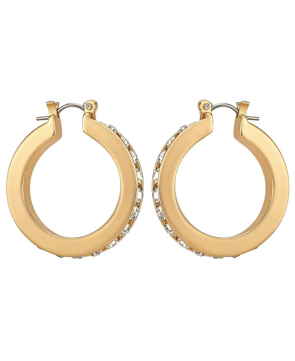 Классические серьги-кольца GUESS золотистого цвета