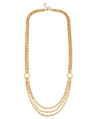 GUESS Gold-Tone Layered Long Necklace
