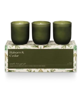 Illume Balsam & Cedar Soy Blend Votive Gift Set, Set of 3
