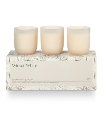Illume Winter White Soy Blend Votive Gift Set, Set of 3