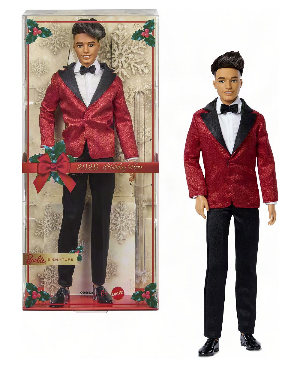 Barbie коллекционная модная кукла Ken 13", праздничная серия 2026