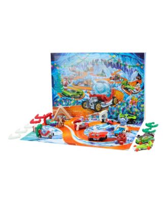 Рождественский календарь Hot Wheels 2026 в масштабе 1:64 с 10 игрушечными автомобилями