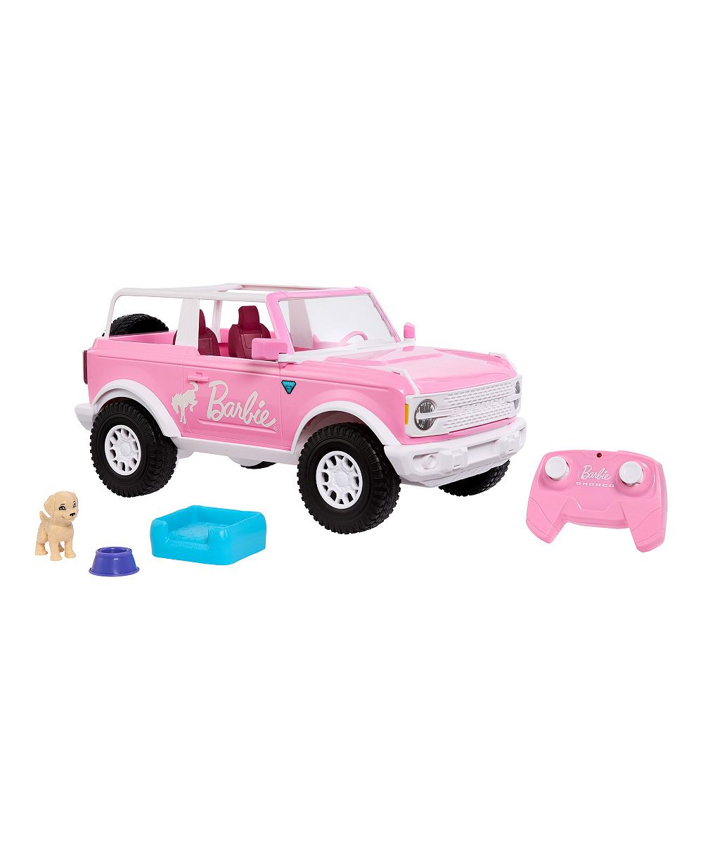Hot Wheels Barbie Ford Bronco Battery-Powered Remote-Control Toy Car