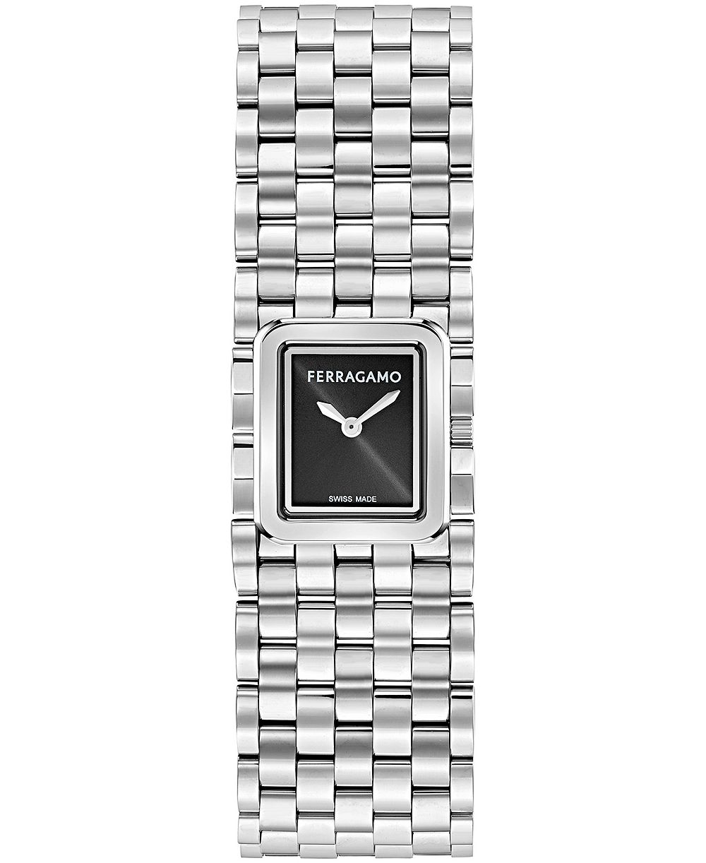 Ferragamo женские серебряные стальные браслет-часы 19 мм