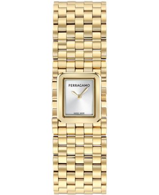 Ferragamo Women's Gold-Tone Bracelet Watch 19mm