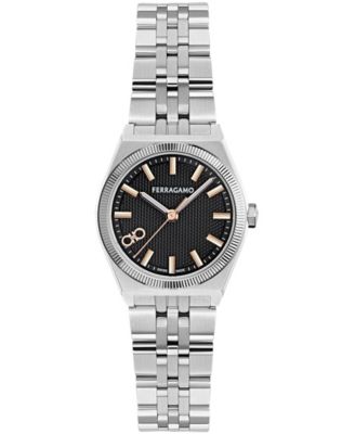 Ferragamo женские часы с серебряным нержавеющим стальным браслетом, 28 мм