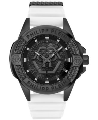 Philipp Plein Majesty мужские белые наручные часы на силиконовом ремешке 45 мм