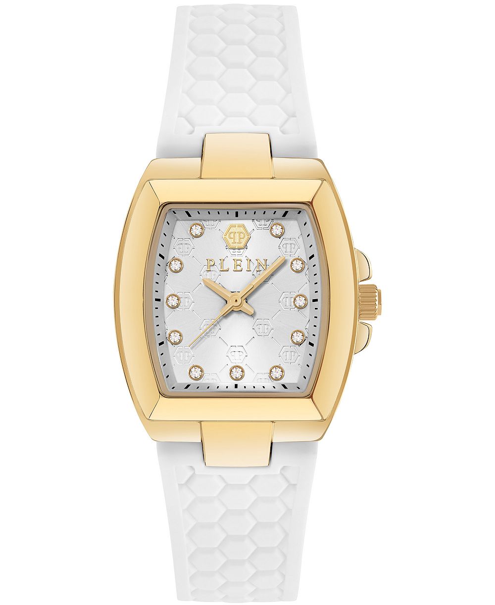 Philipp Plein Supreme Women's White Silicone Strap Watch 30mm