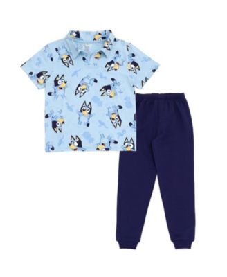 Детский комплект из поло и брюк Bluey 2T-4T