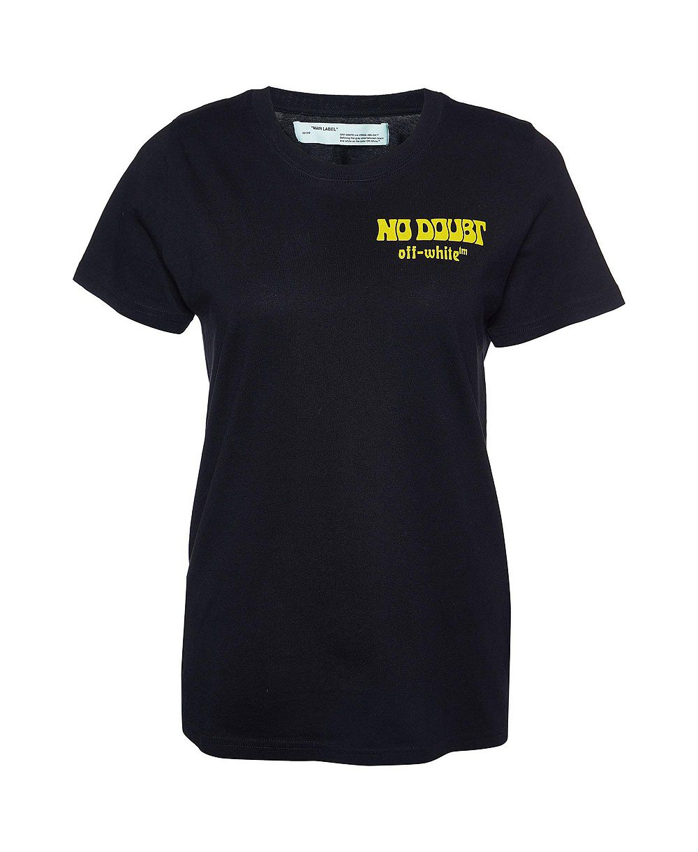 Pre-Owned Off-White Women's No Doubt Graphic Cotton T-Shirt