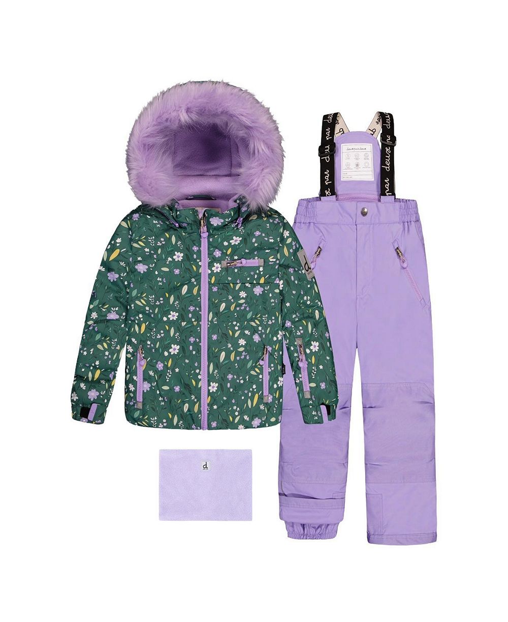 Deux par Deux Детский костюм Play Snowsuit Mini Flower Print
