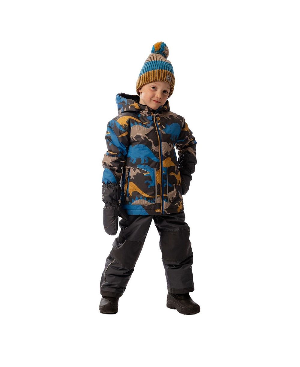 Детский костюм Deux par Deux Two Piece Chill Snowsuit Grey and Blue Dinosaur Print