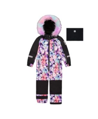 Детский зимний комбинезон Deux par Deux Floral Print