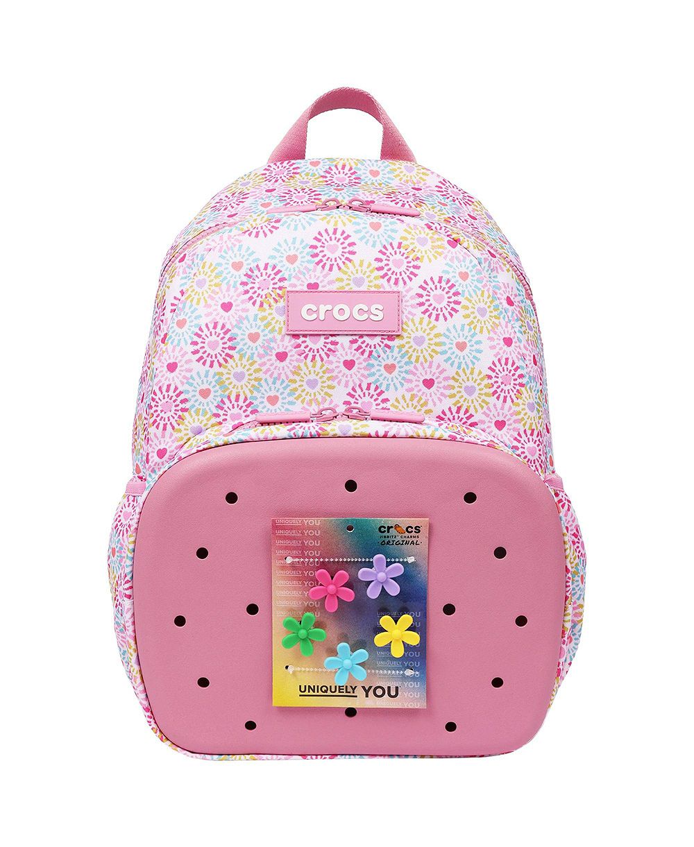 Crocs Floral Back to School Backpack with EVA Front Pocket  Customizable Jibbitz Backpack