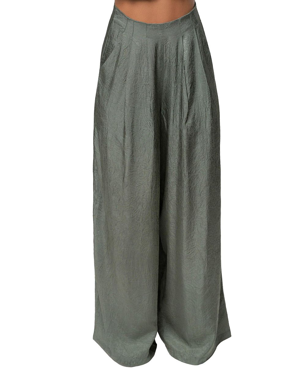 JLUXLABEL Женские широкие брюки Sundown из ацетата с высокой талией